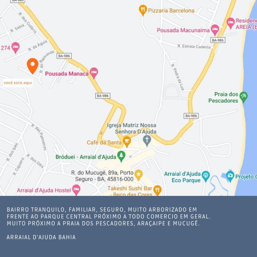 Pousada Sossego Do Pirata - Chales Equipados Agradavel Conforto Porto Seguro Zewnętrze zdjęcie